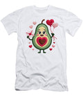 Smiling Avocado with Hearts Joanna Redesiuk T-Shirt