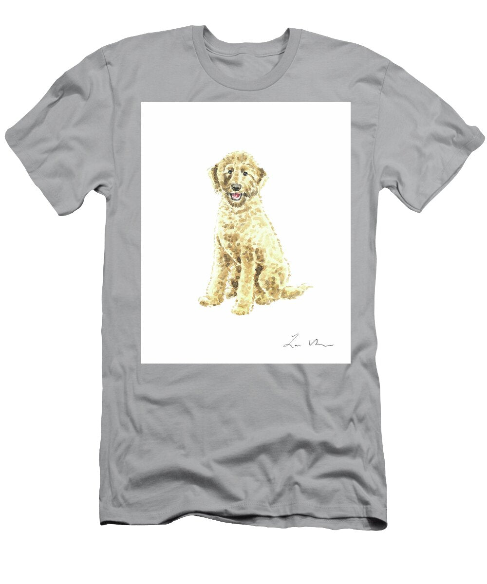 Smiling Golden Doodle Dog No 2 Laura Row T-Shirt