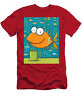 Smiling Orange Fish with Coffee Olfactoart Studio T-Shirt