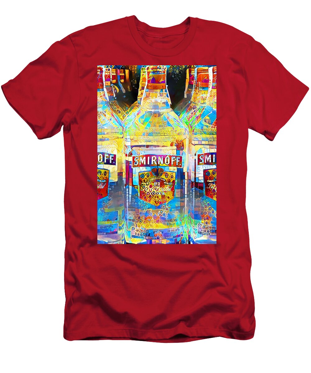 Smirnoff Vodka in Contemporary Vibrant Happy Color Motif 20200503 Vertical Wingsdomain Art and Photography T-Shirt