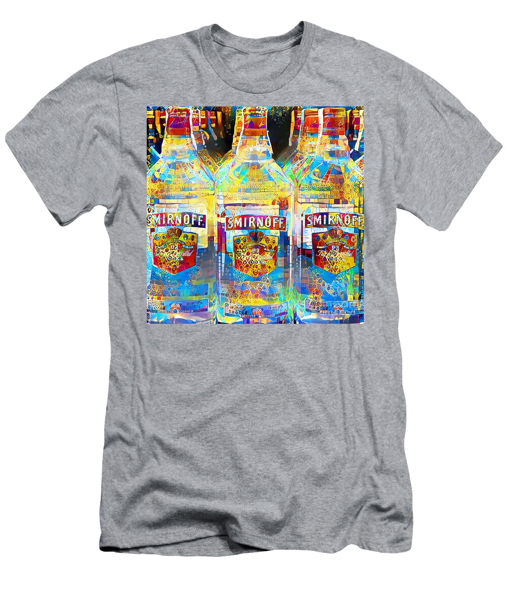 Smirnoff Vodka in Contemporary Vibrant Happy Color Motif 20200503sq Wingsdomain Art and Photography T-Shirt