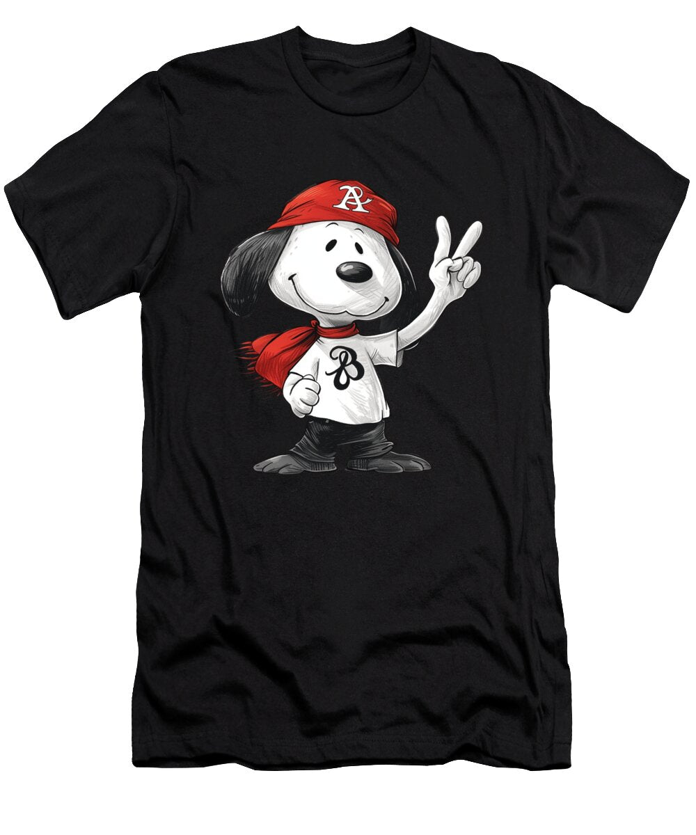 Snoopy Vs Atlanta Braves Beagle Batting Bash Mizorey T-Shirt