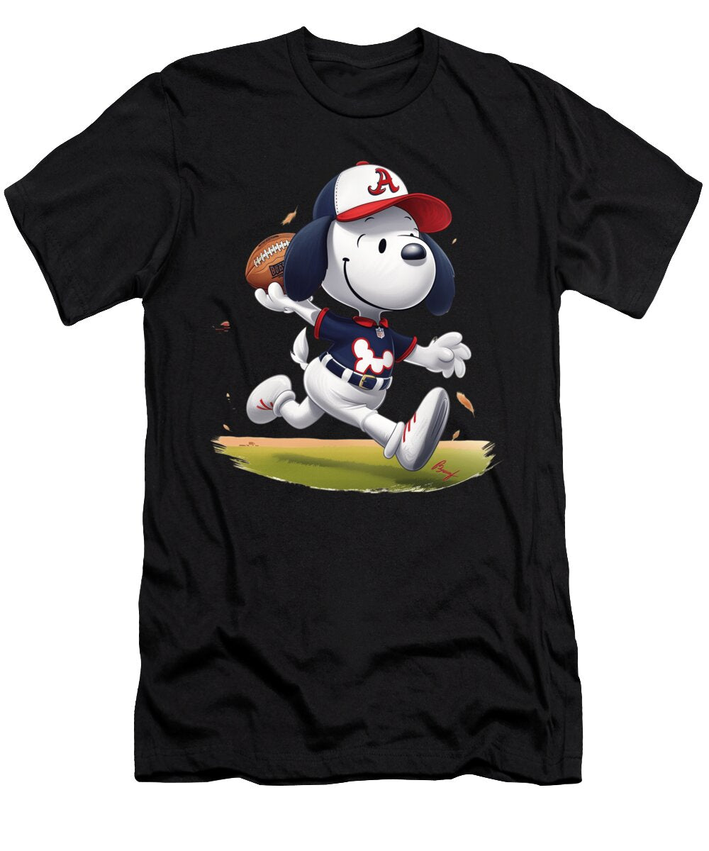 Snoopy Vs Atlanta Braves Beagle Bench Bravado Mizorey T-Shirt