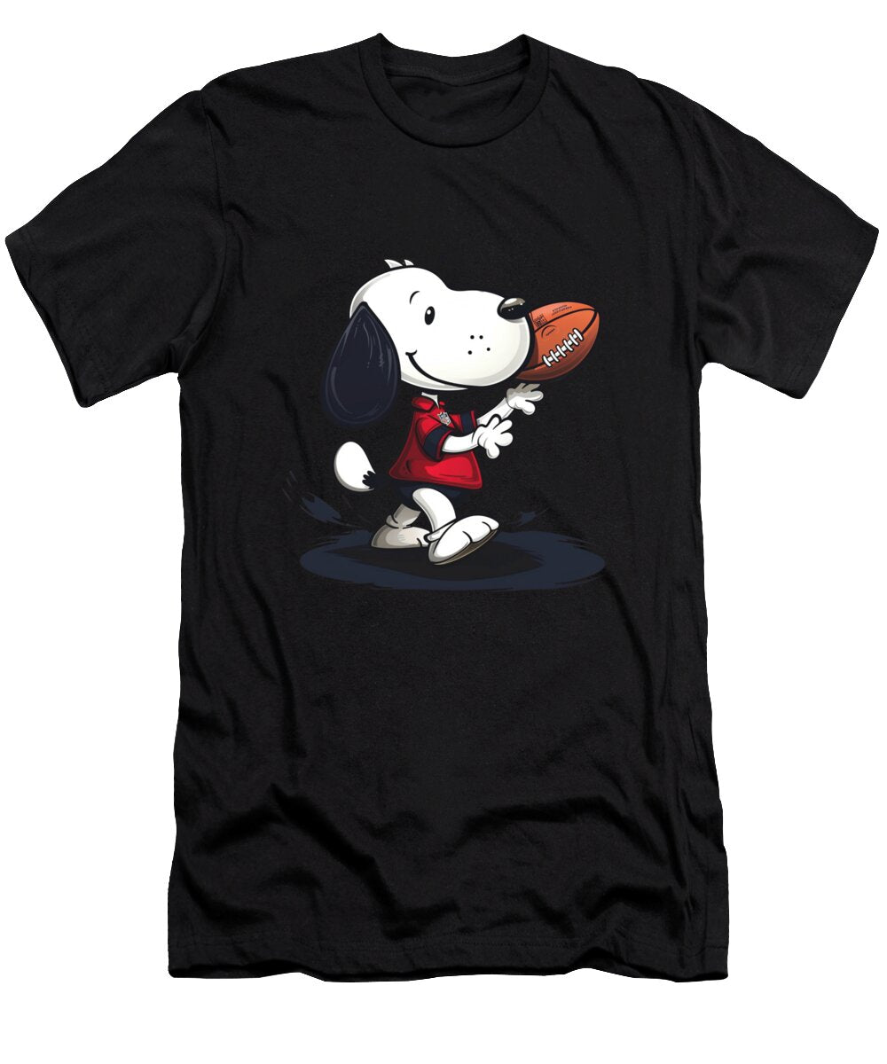 Snoopy Vs Atlanta Braves Dog Dish Derby Mizorey T-Shirt