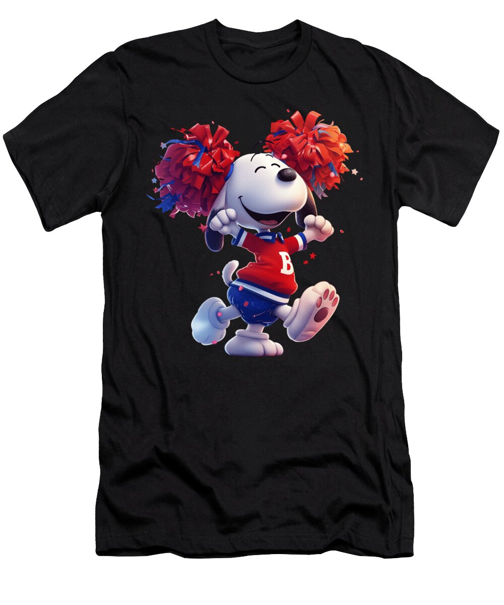 Snoopy Vs Atlanta Braves Schultz Scripted Showdown Mizorey T-Shirt