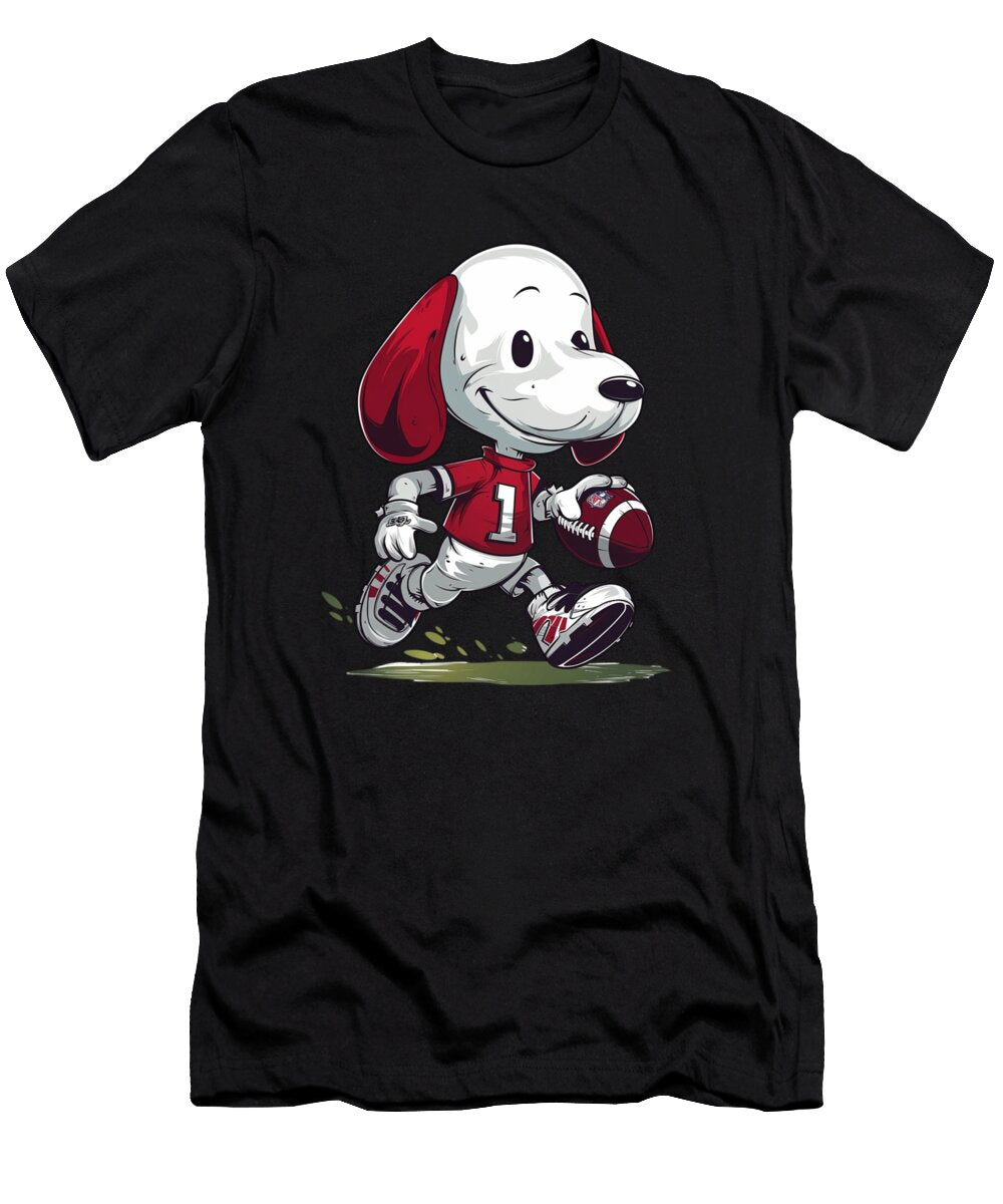 Snoopy Vs Atlanta Braves Schulz Strikeout Scenario Mizorey T-Shirt