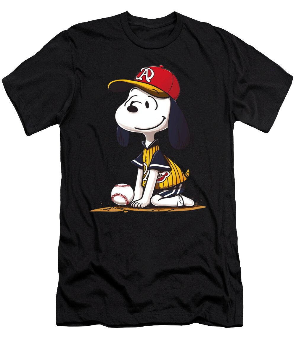 Snoopy Vs Atlanta Braves Sopwith Slugger Saga Mizorey T-Shirt