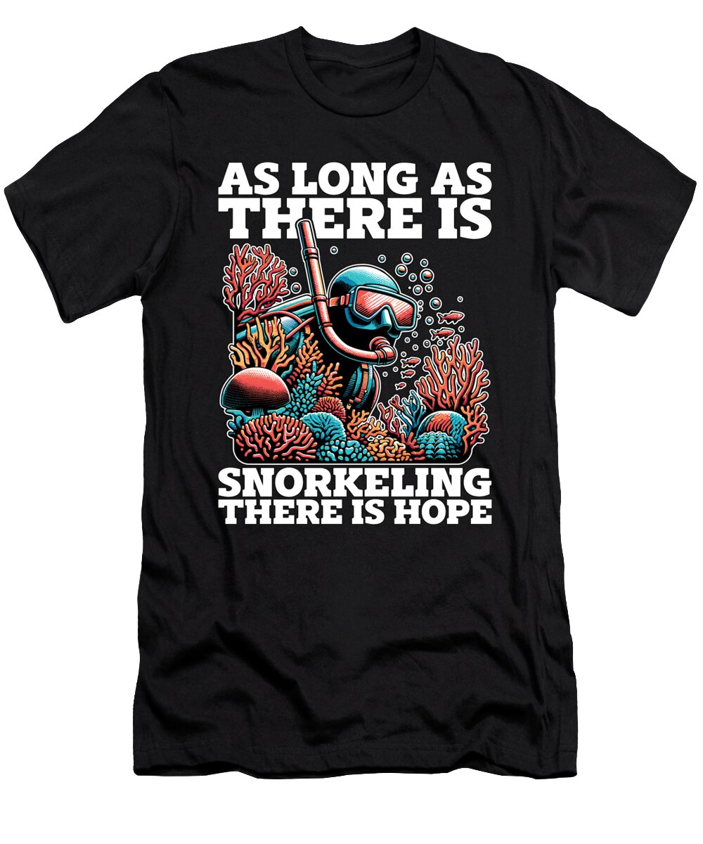 Snorkeling As Long As There Is Marine Biologist Tshirtconcepts Marvin Poppe T-Shirt