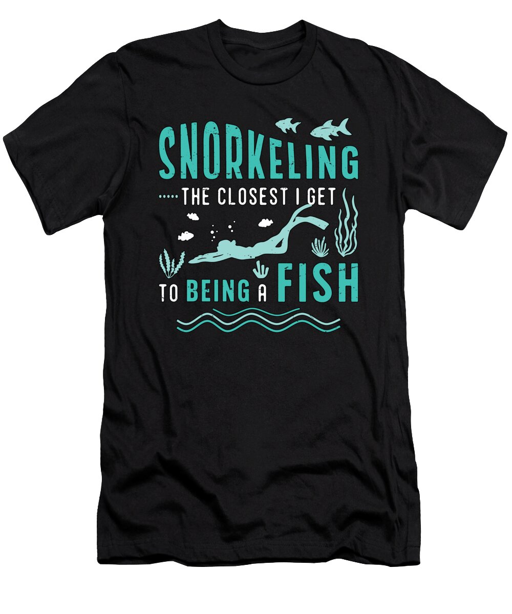 Snorkeling the Closest I Get to Being Scuba Diving Tshirtconcepts Marvin Poppe T-Shirt