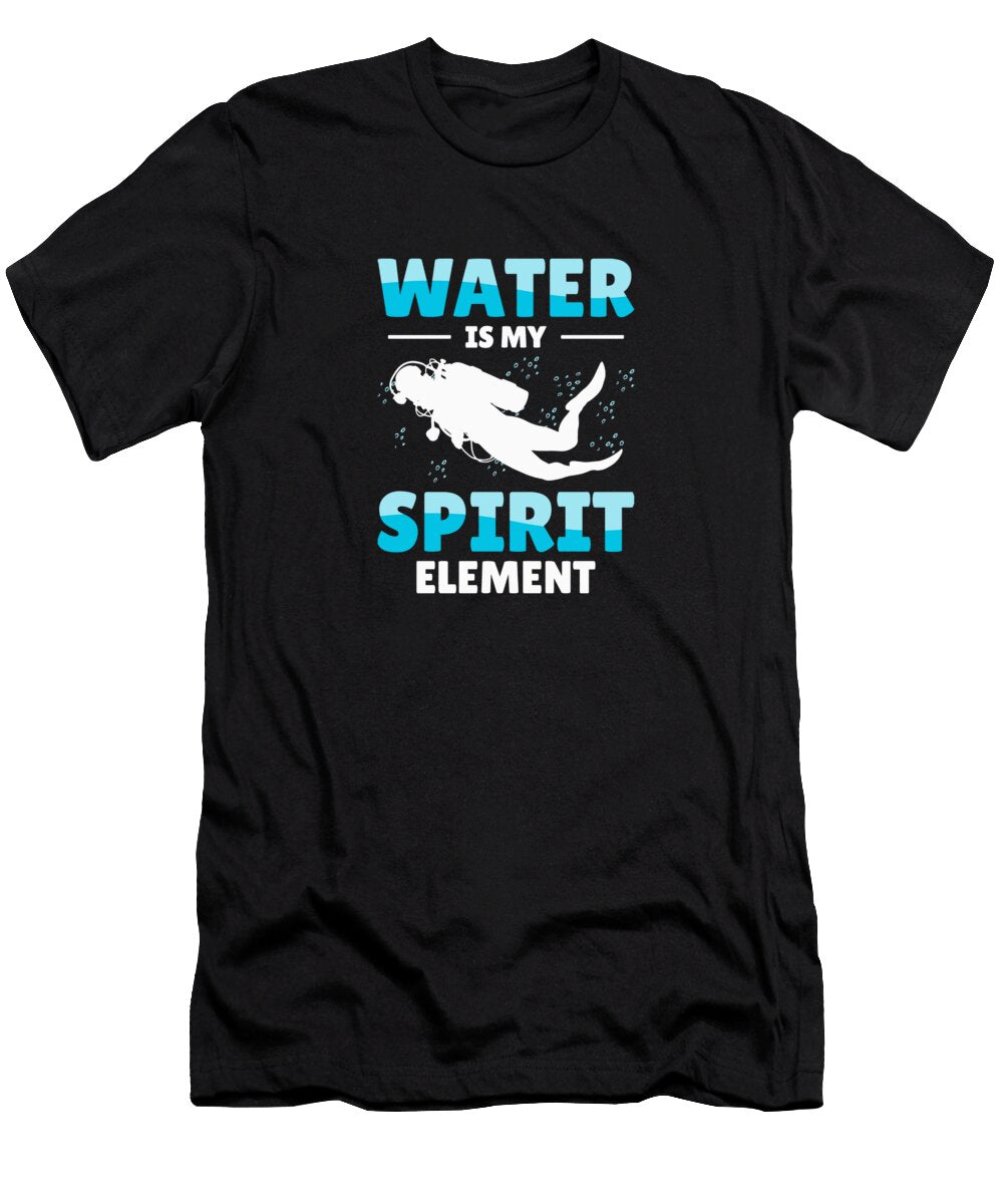 Snorkeling Water Sports Spirit Element Diver Luke Moore T-Shirt