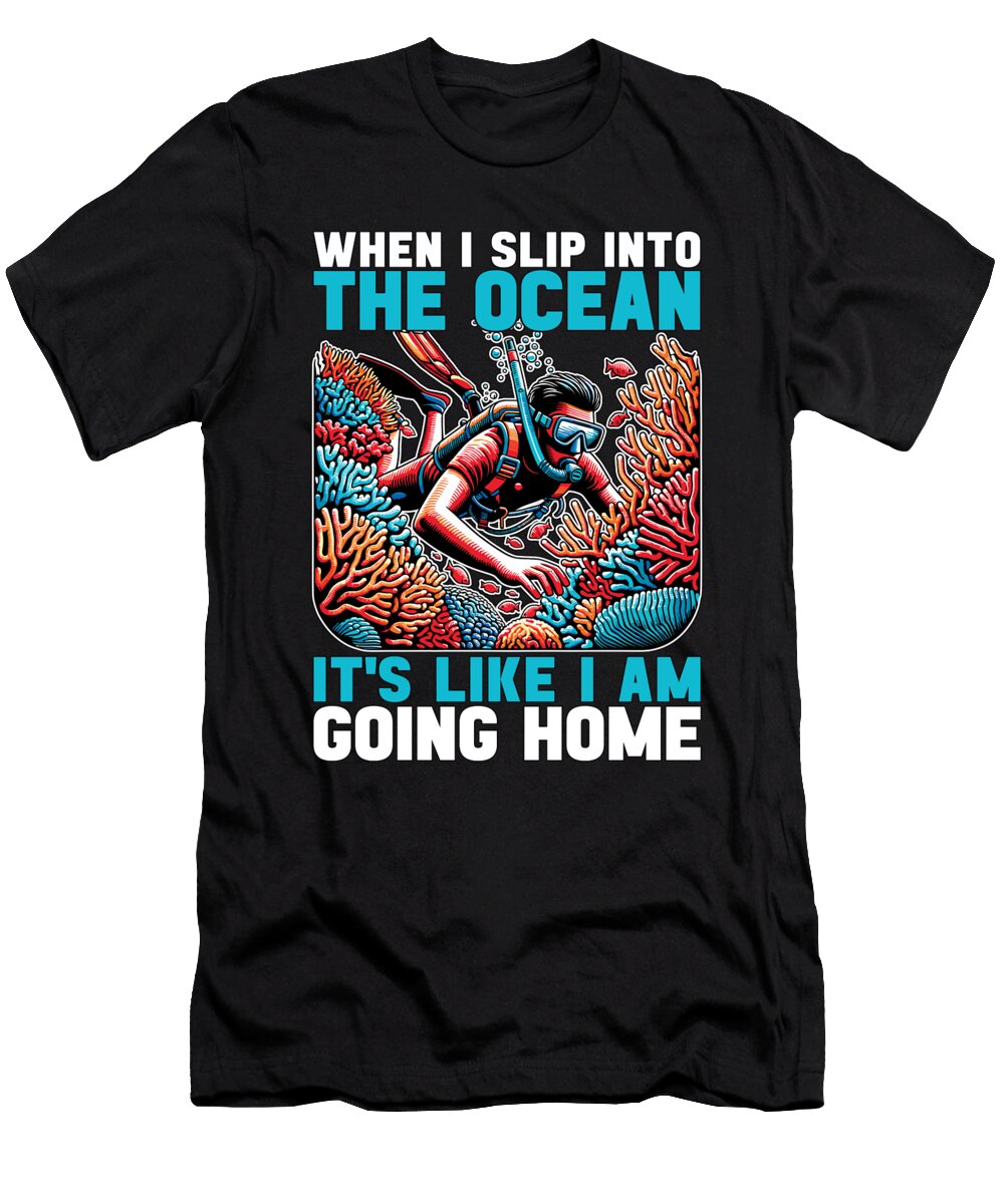 Snorkeling When I Slip Into the Marine Biologist Tshirtconcepts Marvin Poppe T-Shirt