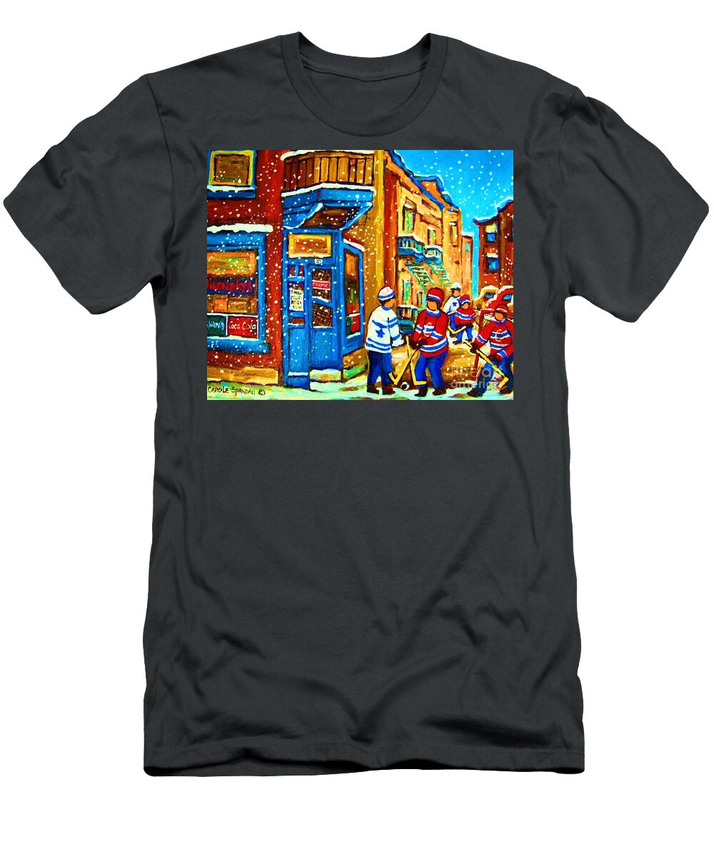 Snow Falling on the Game Carole Spandau T-Shirt