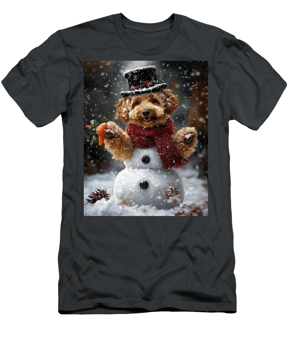 Snowman Poodle Ben Tomball T-Shirt