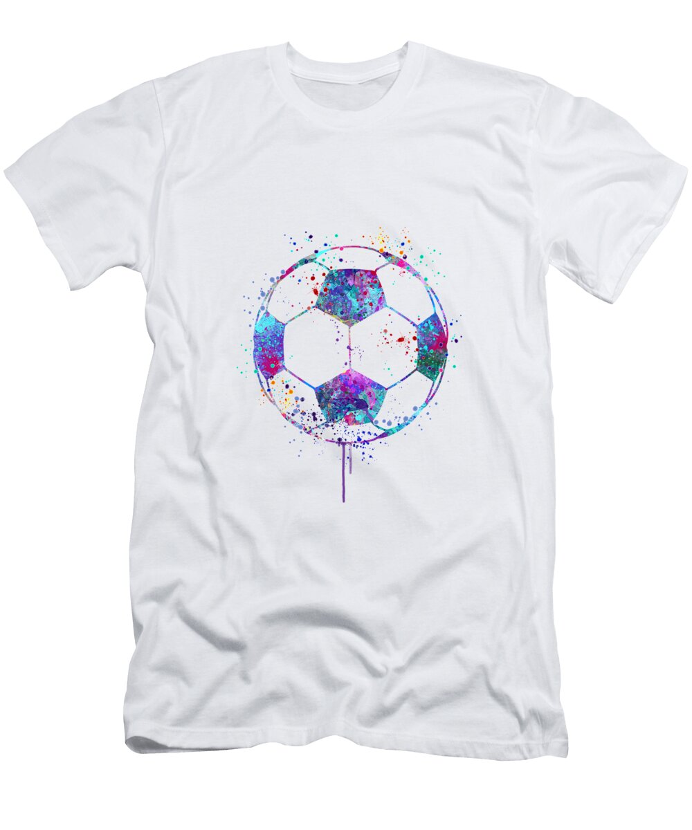 Soccer Ball Watercolor Sport Gift White Lotus T-Shirt