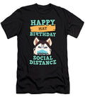 Social Distancing Gift Happy May Birthday From a Siberian Husky Social Distance Orange Pieces T-Shirt