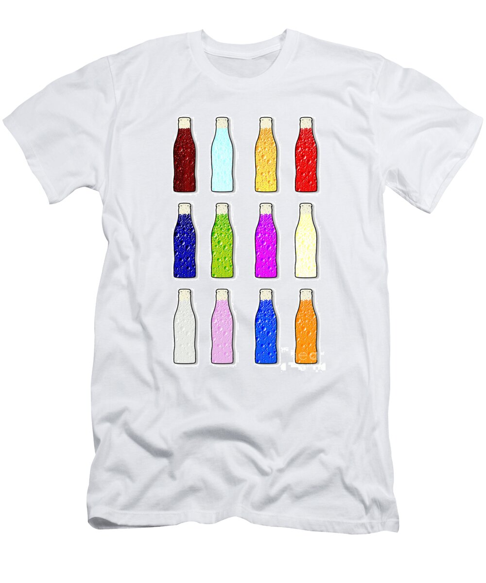 Soda Bottle Flavor Icons Bigalbaloo Stock T-Shirt