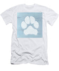 Soft Blue Dog Paw Sharon Cummings T-Shirt