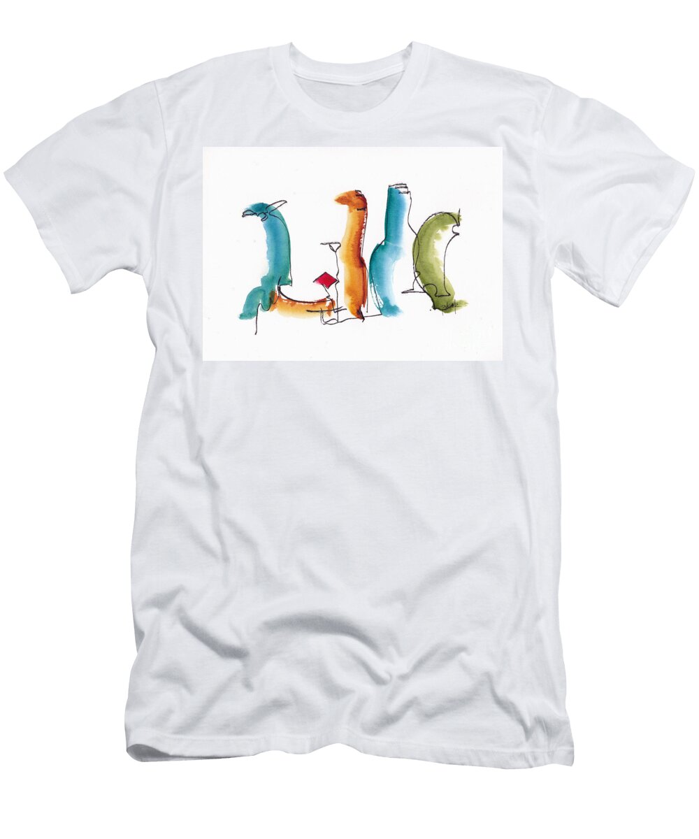 Something Going on Here Abstract 1 Pat Katz T-Shirt