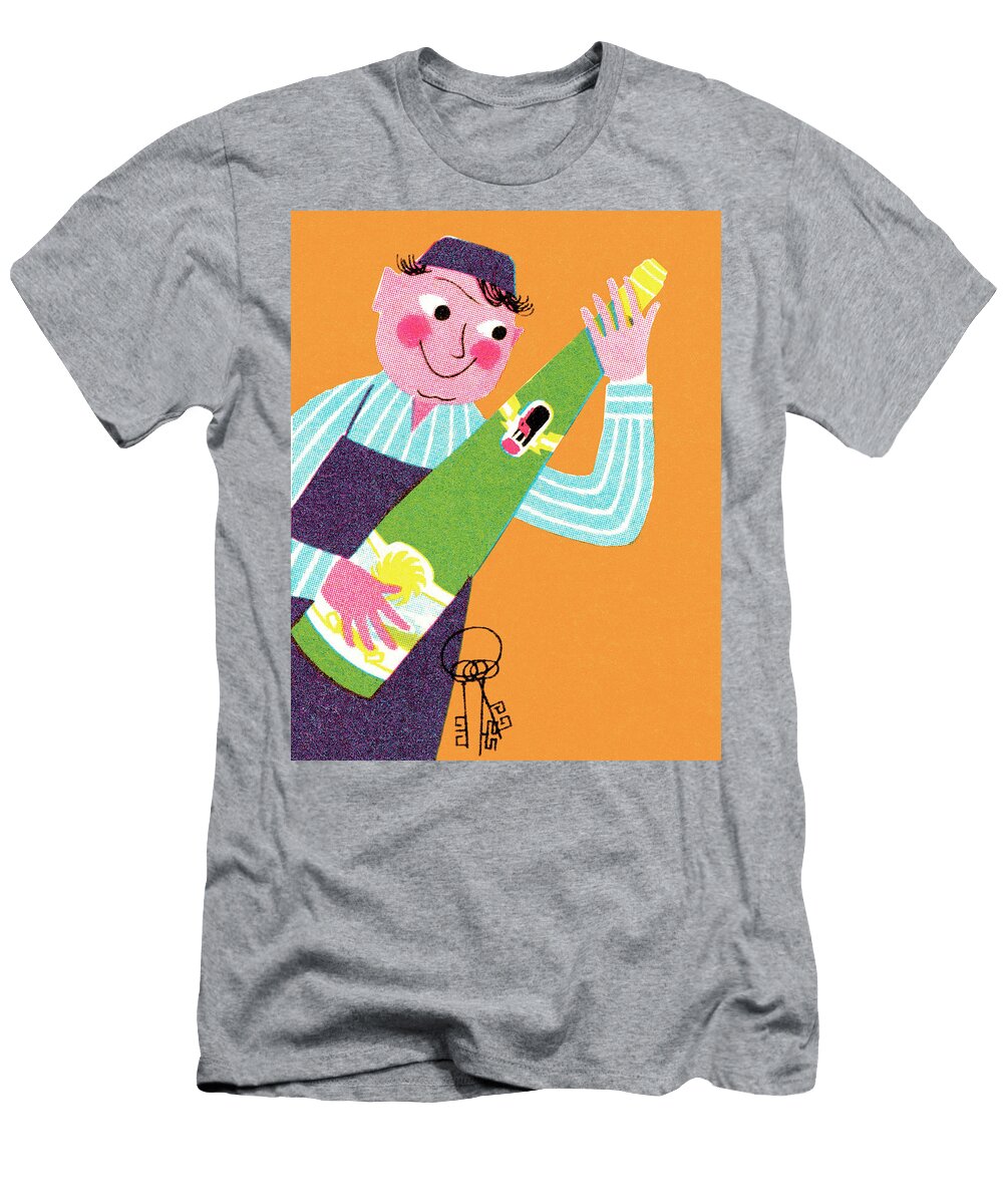 Sommelier with Wine Csa Images T-Shirt