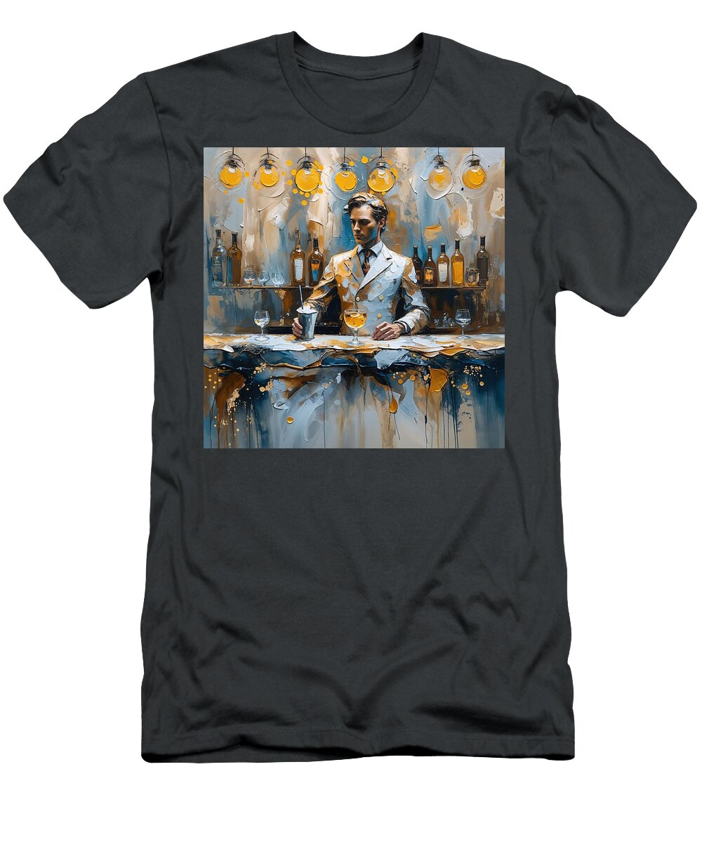 Sophisticated Bartender At Work Gull G T-Shirt