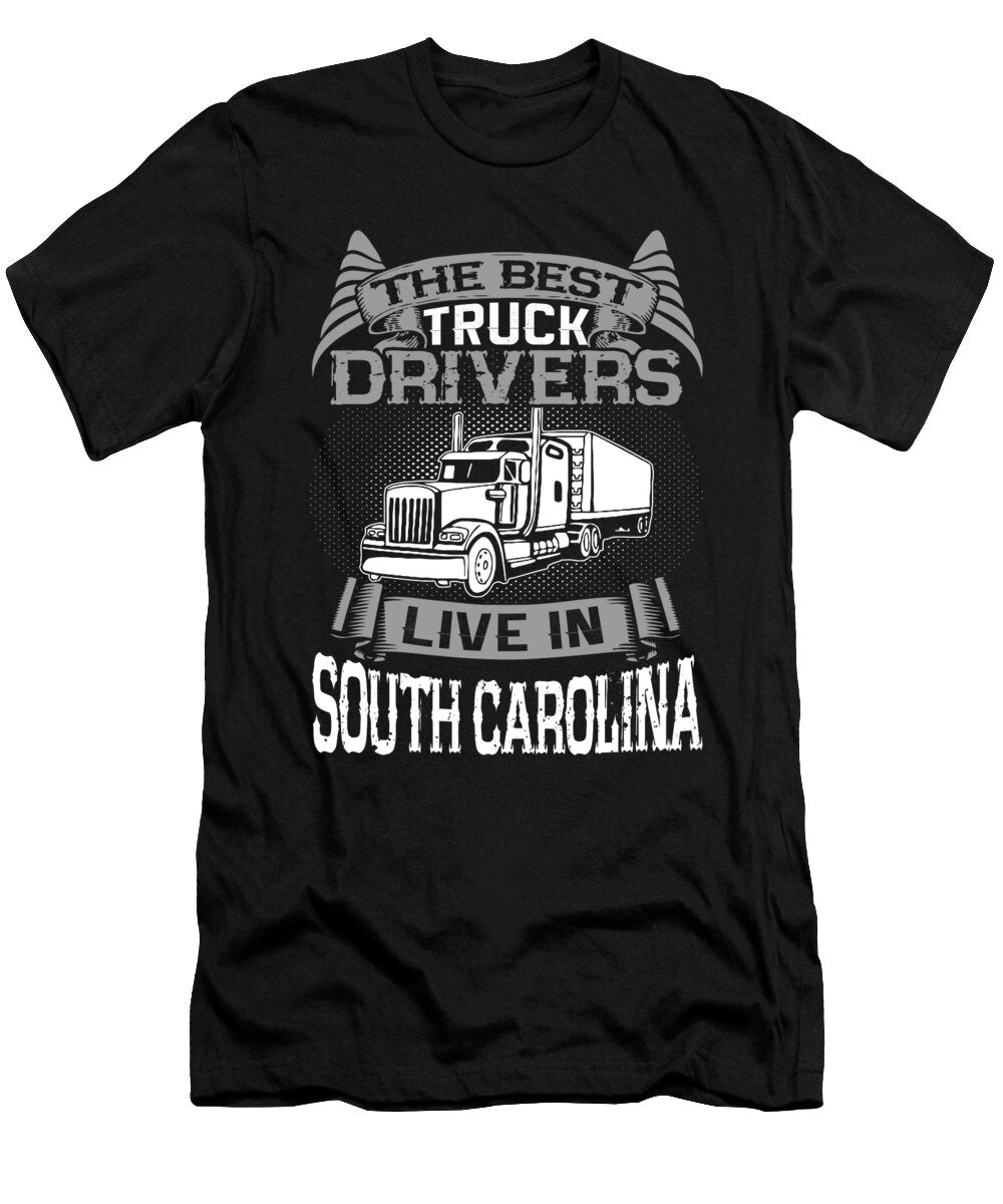 South Carolina Truckers South Carlonia Truck Driver Gift Jmg Designs T-Shirt