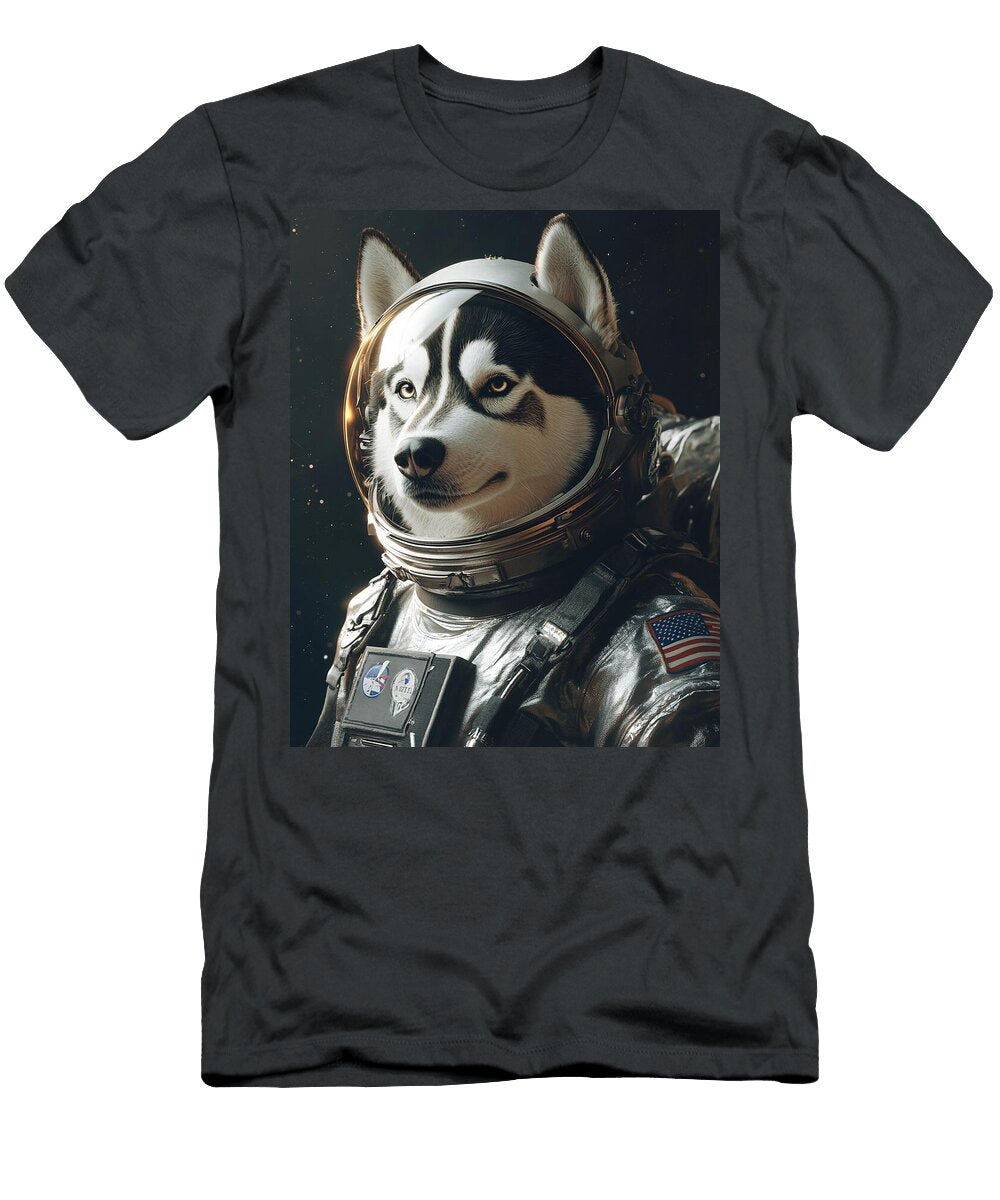 Space Explorer Husky Ben Tomball T-Shirt