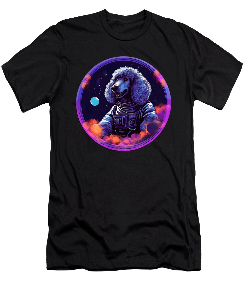Space Standard Poodle Dog Mom Dad Standard Natalie Lidford T-Shirt