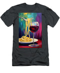 Spaghetti and Wine Fork Balance Olfactoart Studio T-Shirt