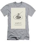 Spaghetti Pasta Kitchen Hand Sketch Minimalist Art Design Turnpike T-Shirt