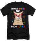Spanish Teacher No Probllama Funny Llama Maestra Haselshirt T-Shirt