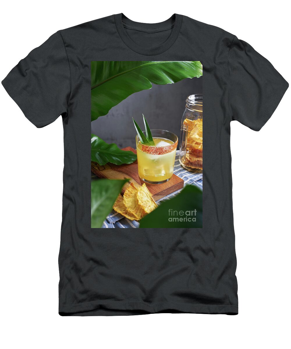 Special Cocktail of Pineapple Rum and Mezcal with Garnish Chili Christopher Torres Pedraza T-Shirt