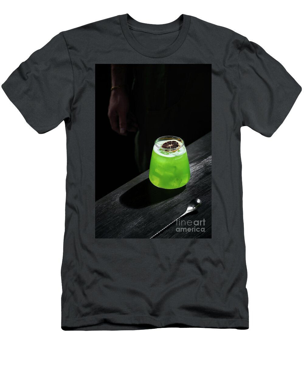 Special Green Cocktail of Mixology Lemon Rum Garnished with Dr Christopher Torres Pedraza T-Shirt