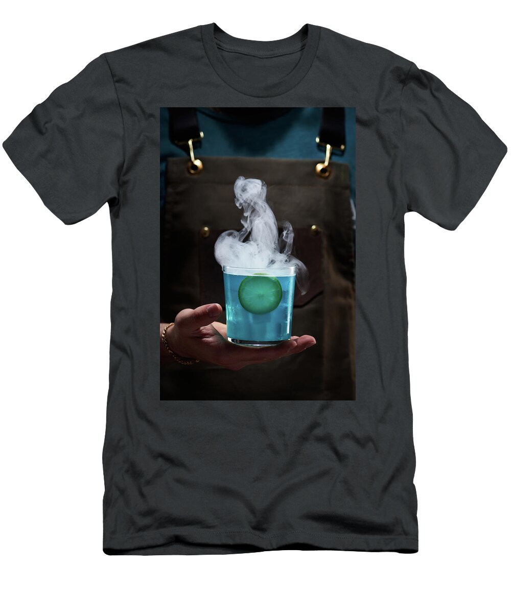 Special Mixology Cocktail Rum with Curacao Blue Color Lemon a Christopher Torres Pedraza T-Shirt