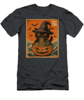 Spooky Black Cat Eating Ramen Japanese Halloween Zyneu Gangd T-Shirt