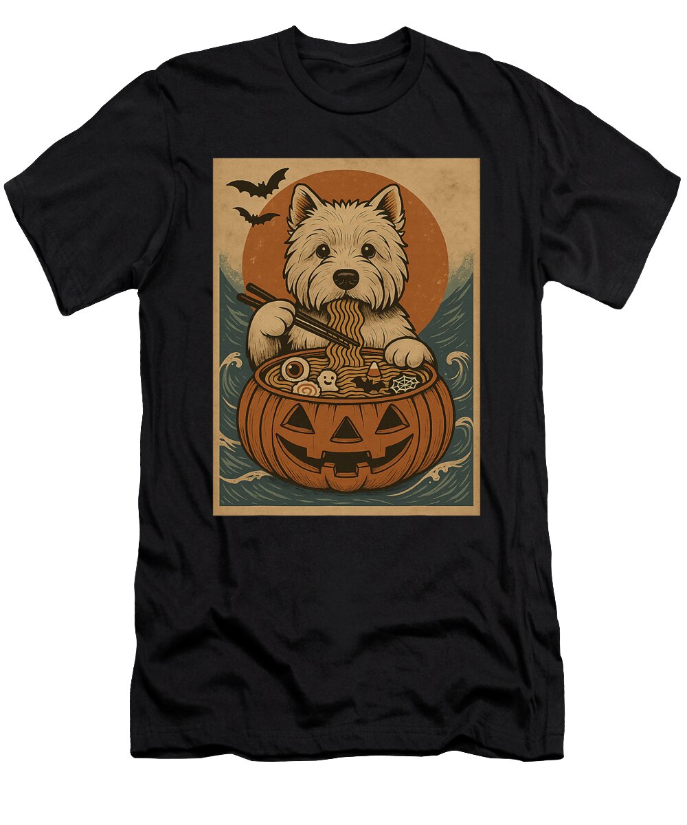 Spooky West Highland White Terrier Japanese Zyneu Gangd T-Shirt