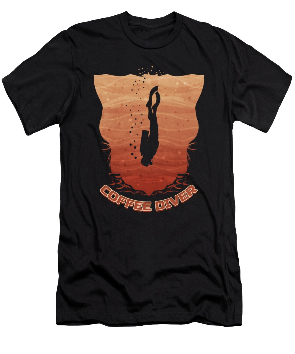 Sport Diver Dives in Coffee Jan Bleke T-Shirt