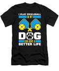 Sport Dog Paddle Ball Pickle Pickleball Crazy Squirrel T-Shirt
