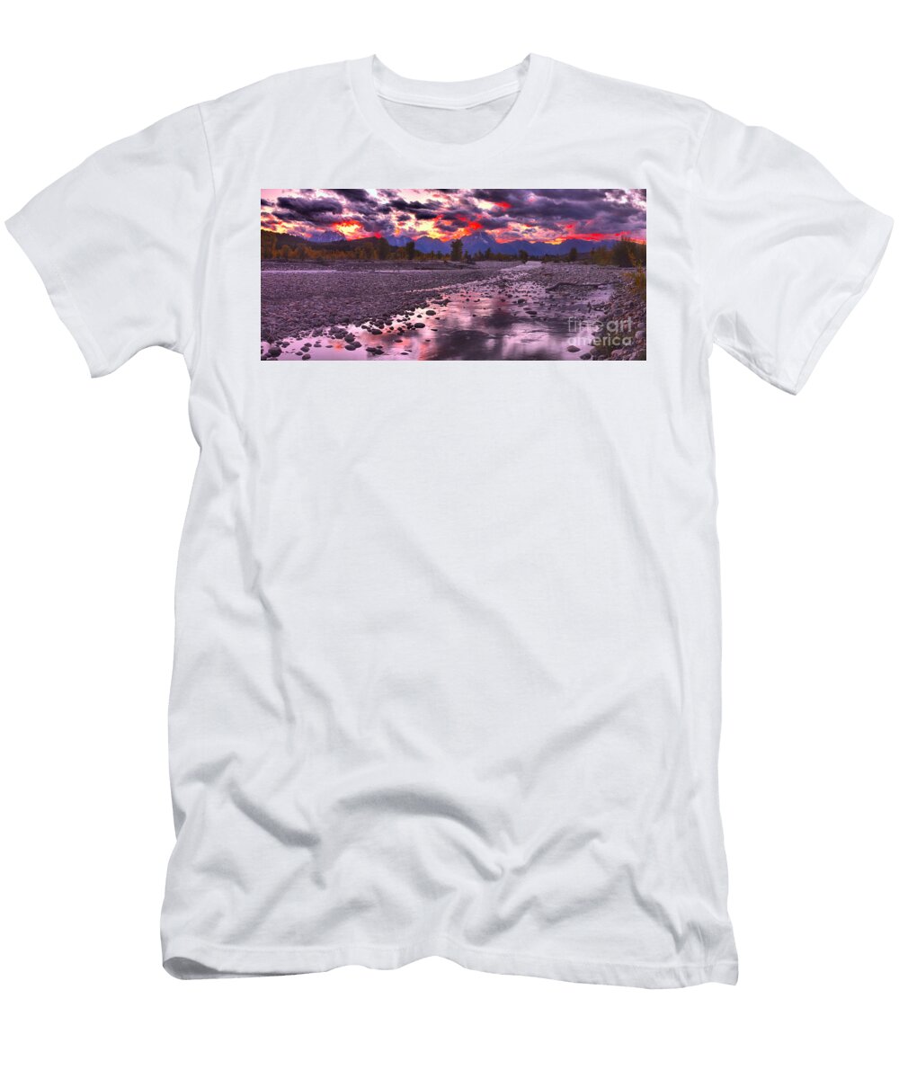 Spread Creek Fiery Panorama Adam Jewell T-Shirt