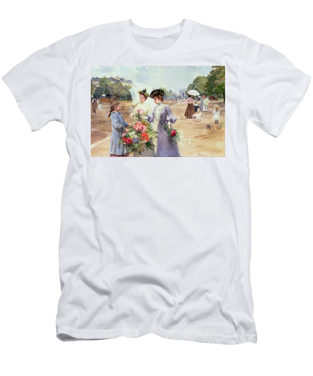 Spring Morning Avenue Du Bois De Louis De Schryver T-Shirt