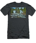 Springtime At Glacier Twin Falls Adam Jewell T-Shirt