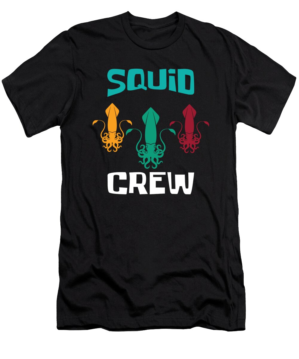 Squid Crew Octopus Squid Moon T-Shirt