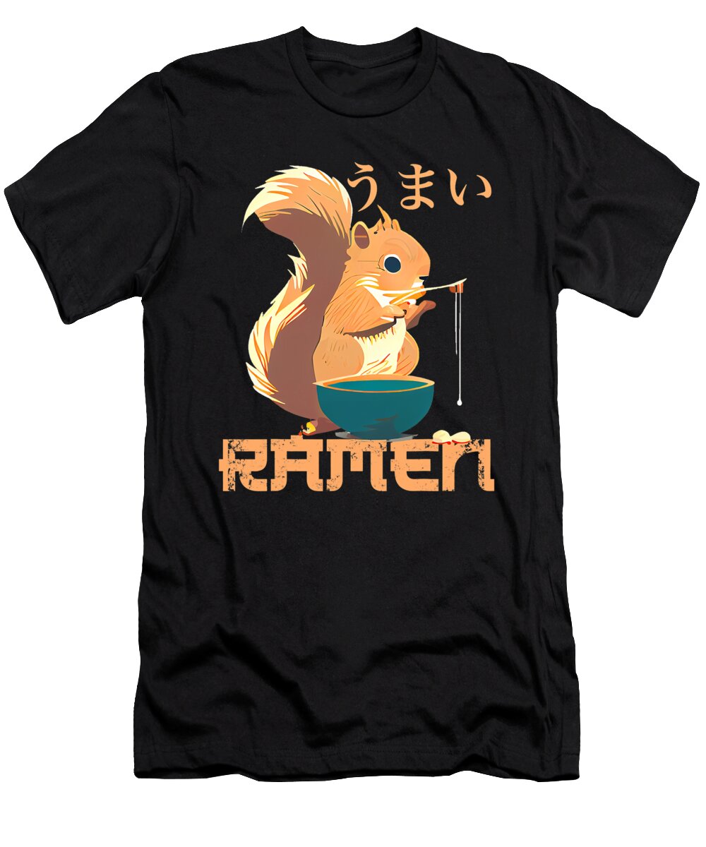 Squirrel Ramen Retro Artwork for Manga Anime Lover Dhbubble T-Shirt
