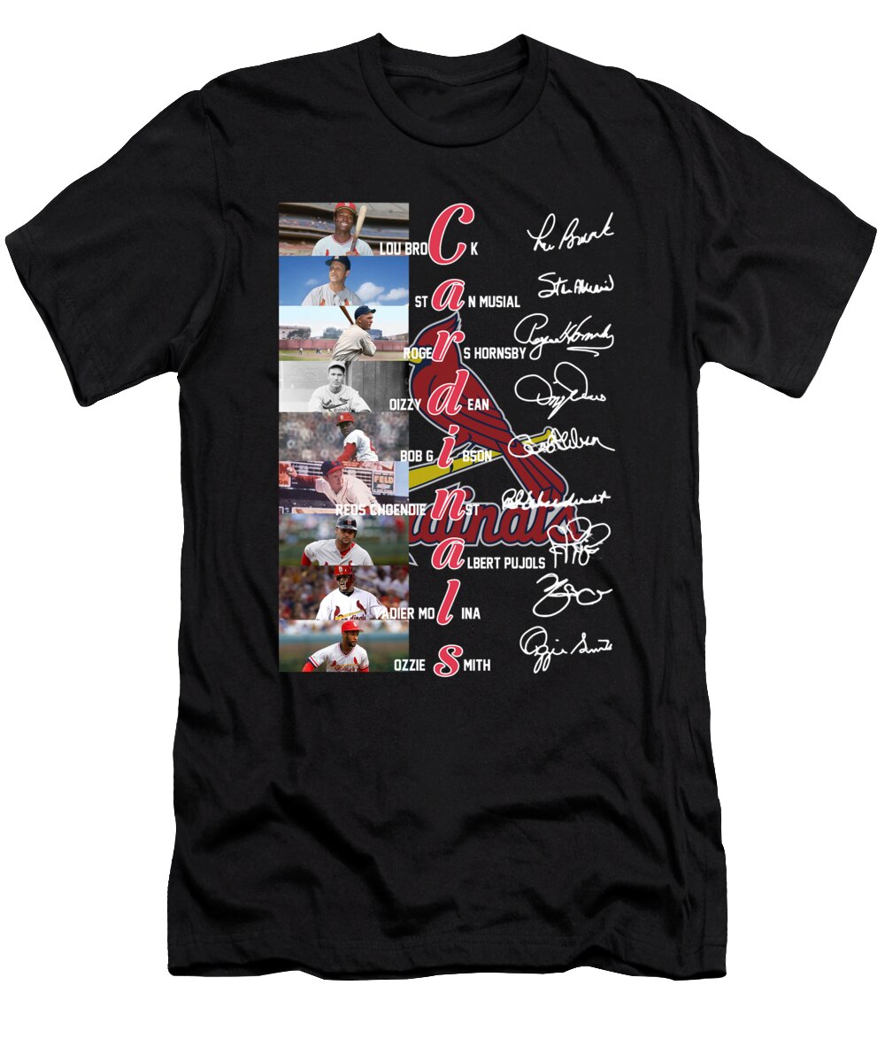 St Louis Cardinals Players Signatures Th T-Shirt