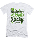 St Patricks Day Shamrock Clover Bartender Lucky Charm Toms Store T-Shirt