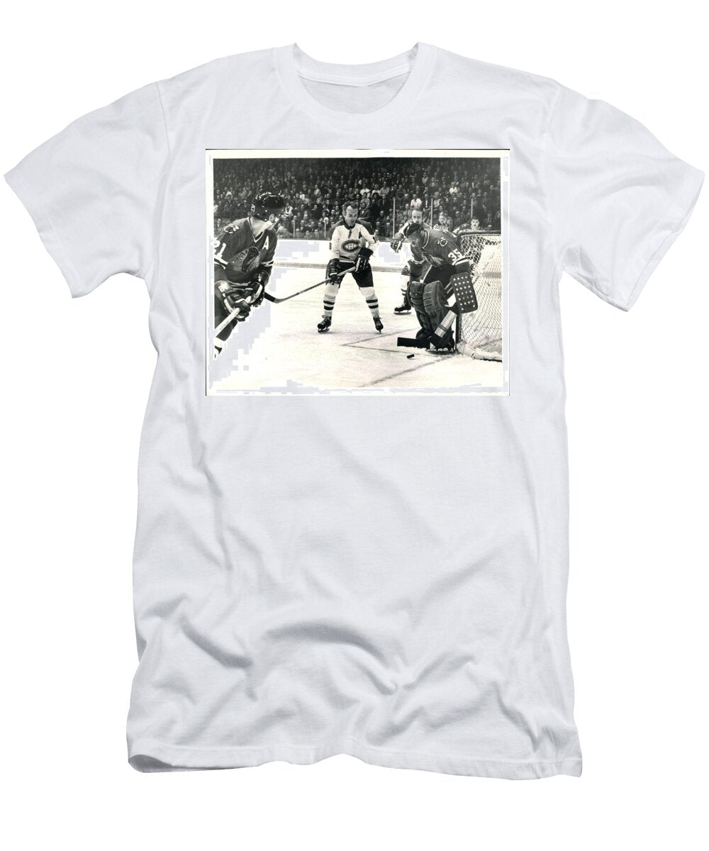 Stan Mikita in Action Chicago Blackhawks T-Shirt