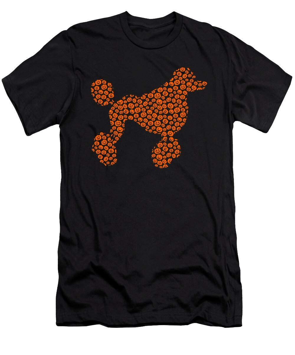 Standard Poodle Dog Silhouette Halloween Costume Studi Alex T-Shirt