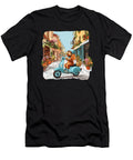 Standard Poodle Riding Scooter Cute European Yah Lishr T-Shirt