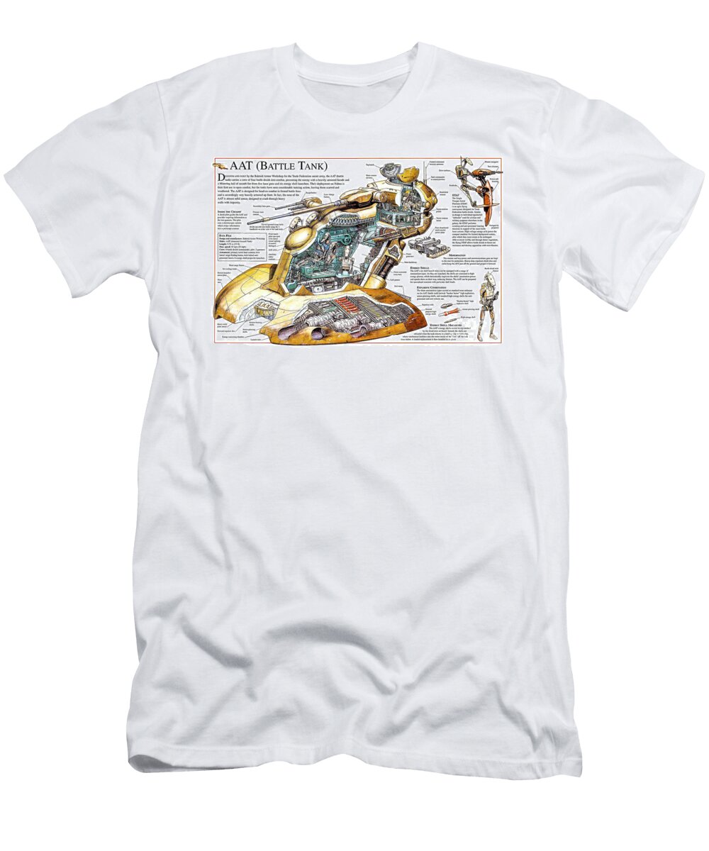 Star Wars Armored Assault Tank Aat Cutaway Vladislav Shapovalenko T-Shirt