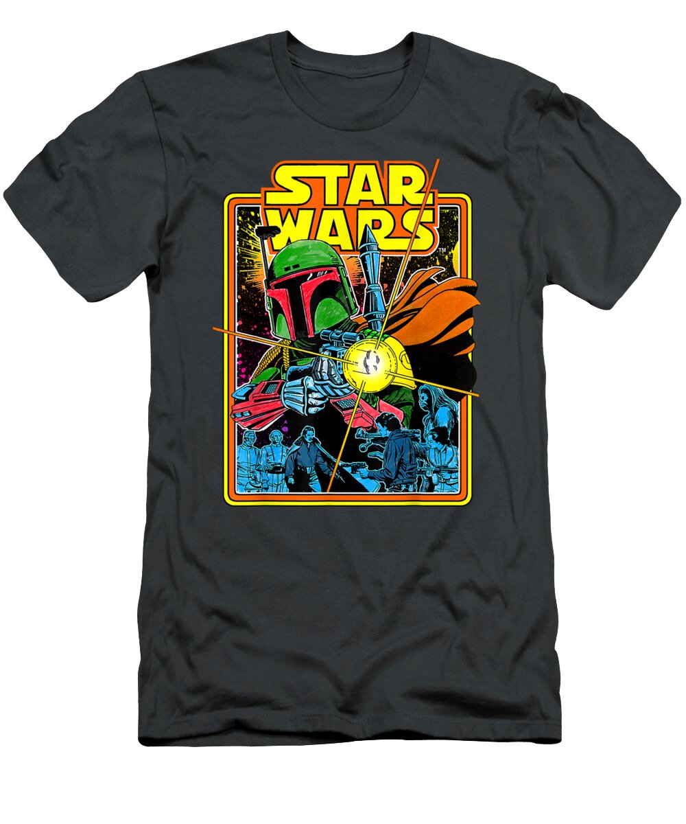 Star Wars Boba Fett Bounty Hunter Comic Book Cover Haigan Kiara T-Shirt