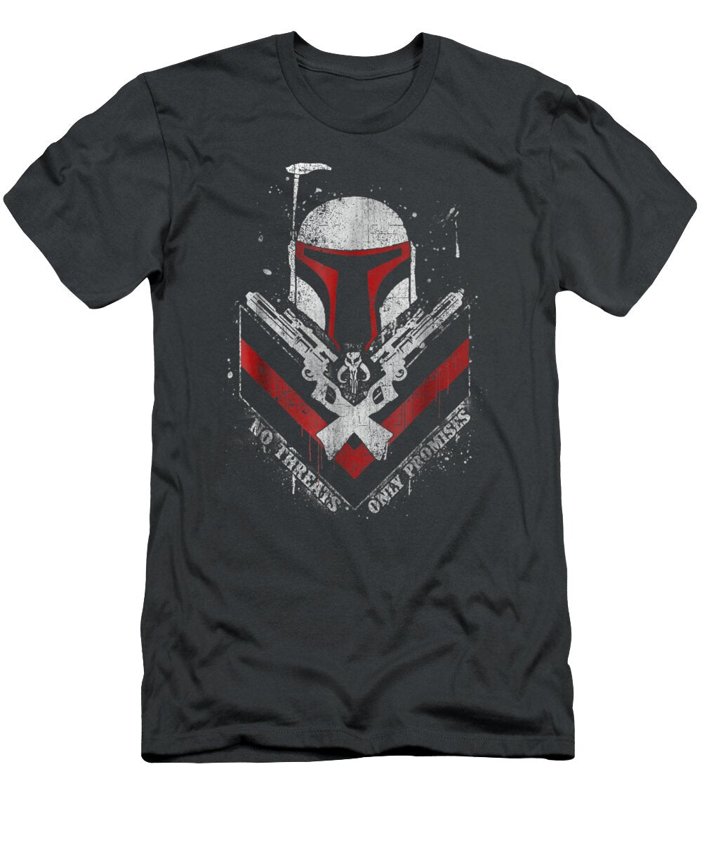 Star Wars Boba Fett No Threats Only Promises Graphic Bethaj Colet T-Shirt